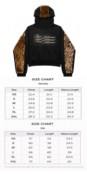 "Antichrist" Leopard Fur Hoodie