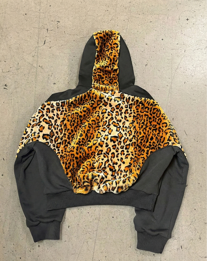 "Antichrist" Leopard Fur Hoodie