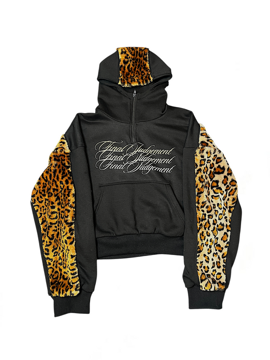 "Antichrist" Leopard Fur Hoodie