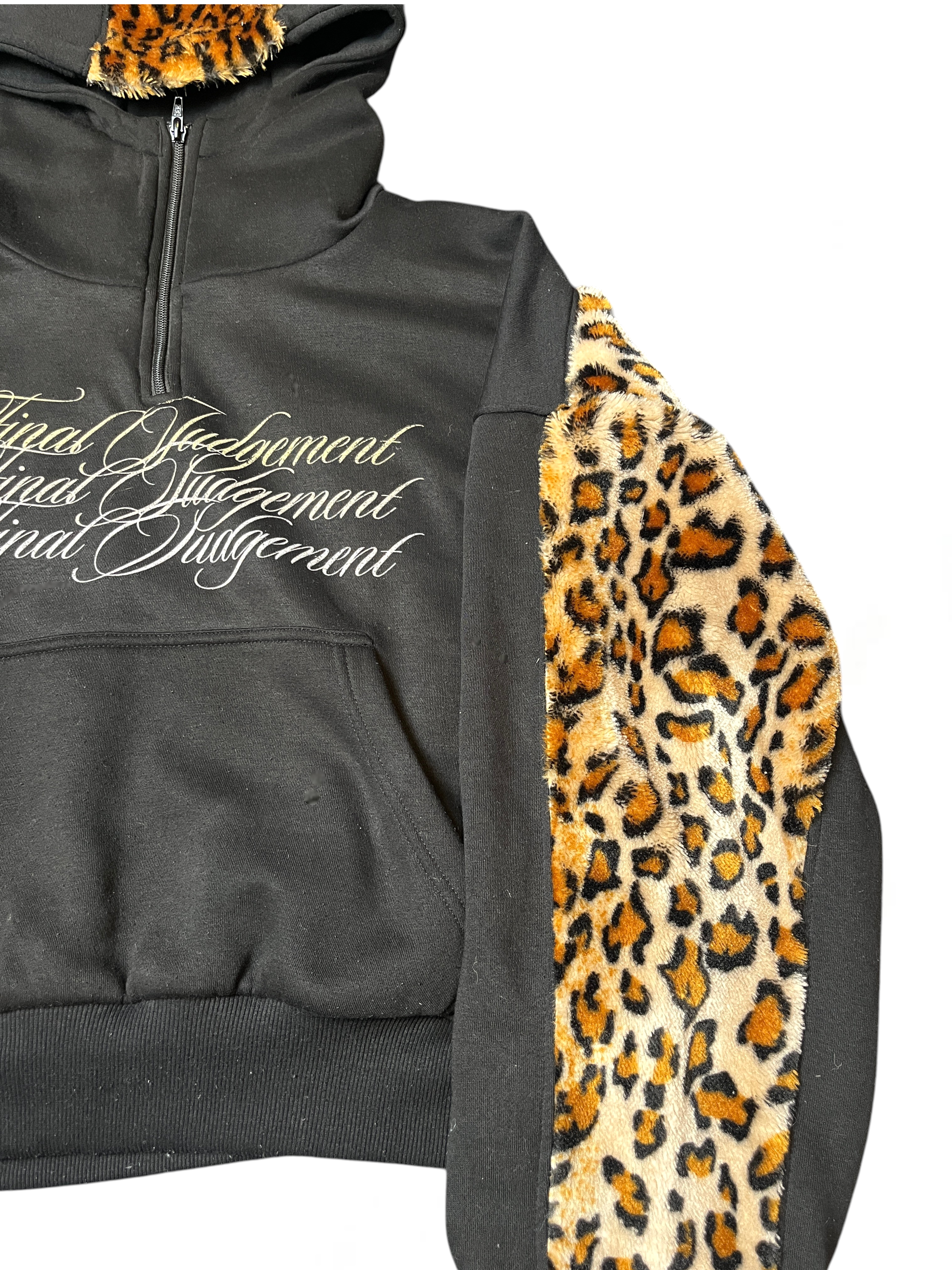 "Antichrist" Leopard Fur Hoodie