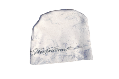White Final Judgement Beanie
